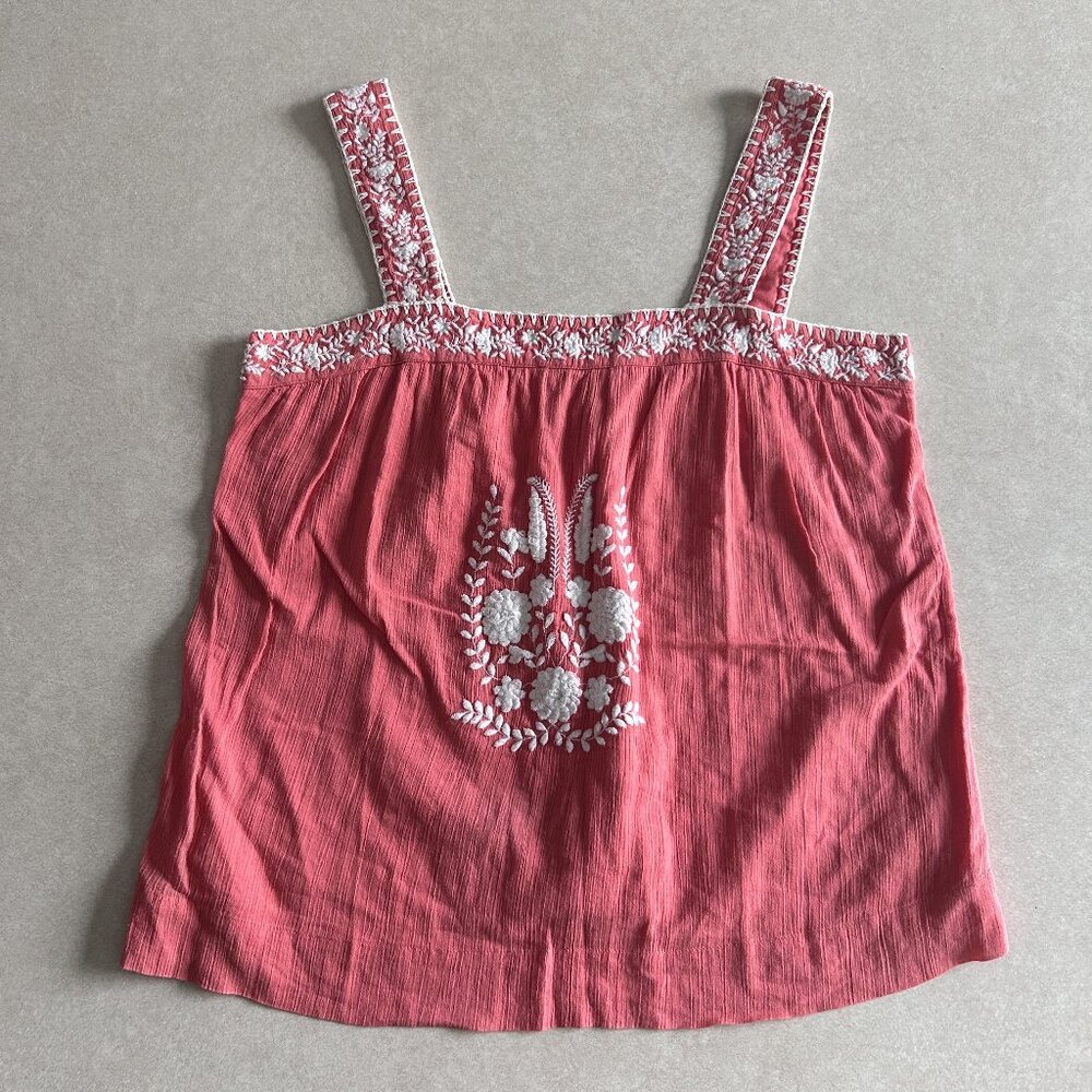 RARE Coral Embroidered Tank ASO Princess Protection Program - Picture 2 of 5